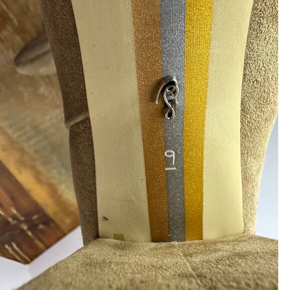 Sam Edelman Daria Block Heel Bootie Tan Suede, Size 9 | Chic Women's Booties - Picture 9 of 10